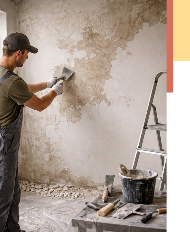 Снятие старой шпаклевки в Беслане от 1873 руб. — быстро и недорого | ОТДЕЛОЧНИК-Бсл