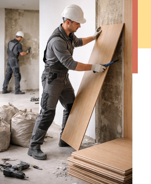 Демонтаж стеновых панелей в Беслане от 3544 руб. за м² быстро и недорого | ОТДЕЛОЧНИК-Бсл