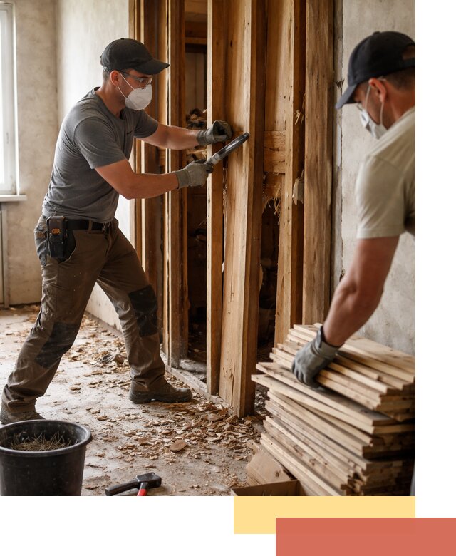 Демонтаж деревянных перегородок в Беслане быстро и аккуратно