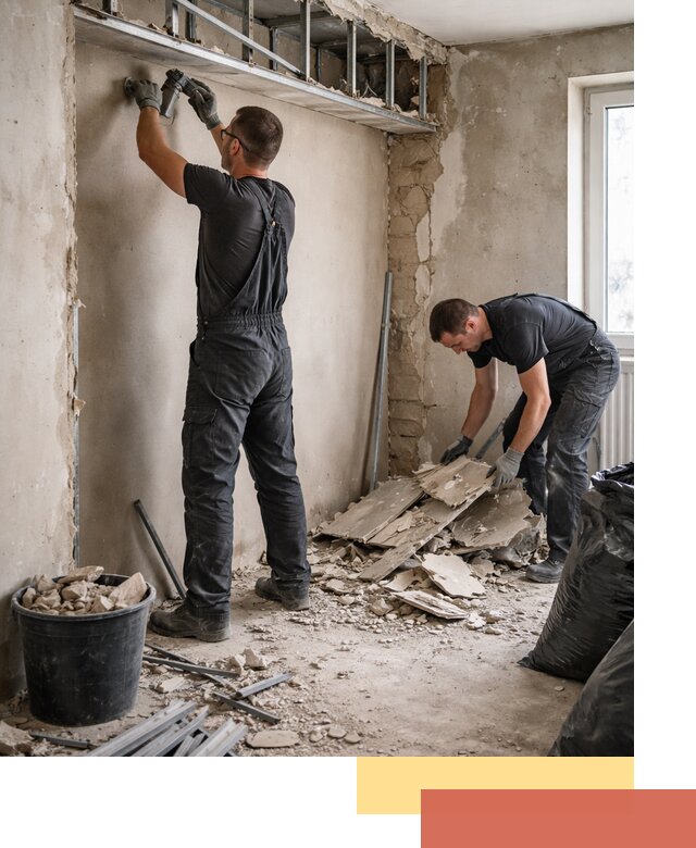 Демонтаж короба из гипсокартона в Беслане быстро и аккуратно