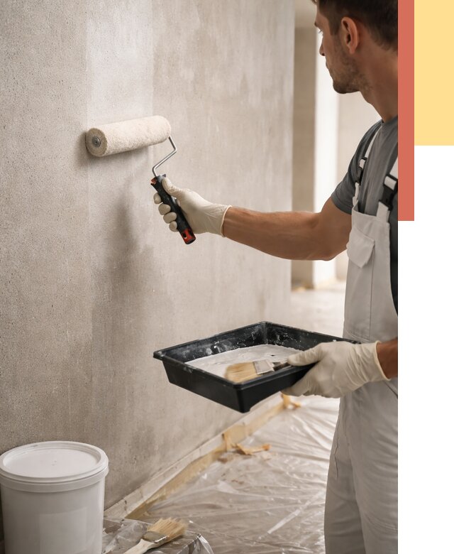 Грунтовка стен в Беслане от 2228 руб. м2 — быстро, недорого, с материалом | ОТДЕЛОЧНИК-Бсл