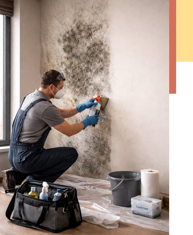 Удаление плесени со стен в Беслане от 2177 руб. — быстро и недорого | ОТДЕЛОЧНИК-Бсл