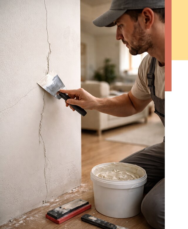 Заделка трещин и сколов в Беслане от 2481 руб. — быстро и недорого | ОТДЕЛОЧНИК-Бсл