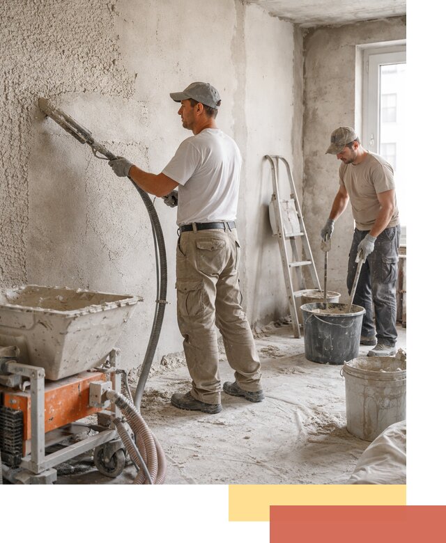 Машинная штукатурка стен в Беслане — быстро и качественно