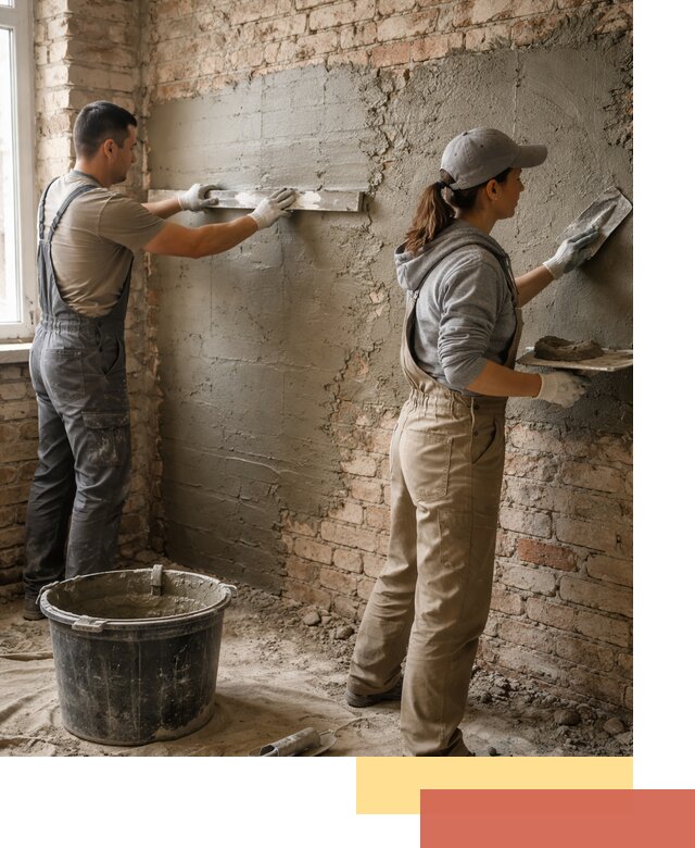 Штукатурка кирпичных стен в Беслане — качественно и надежно