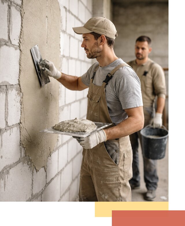 Штукатурка стен из газобетона в Беслане под ключ