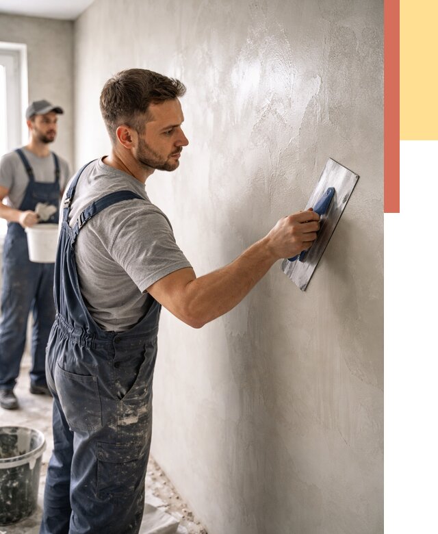 Глянцевание штукатурки стен в Беслане от 7595 руб. — услуги и затирка | ОТДЕЛОЧНИК-Бсл