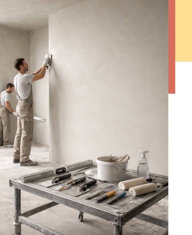 Штукатурка стен под покраску в Беслане от 4557 руб./м² — качественно и недорого | ОТДЕЛОЧНИК-Бсл