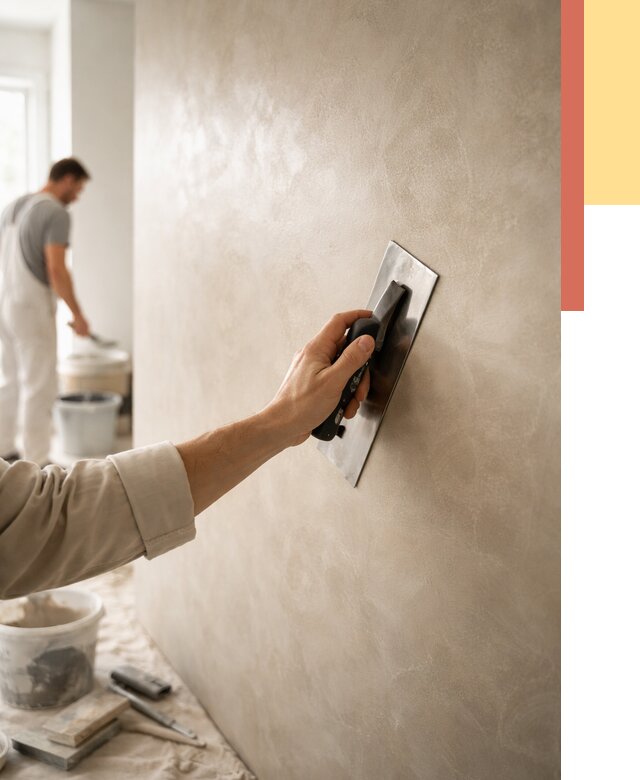 Венецианская штукатурка в Беслане от 3544 руб/м² — нанесение стен под ключ | ОТДЕЛОЧНИК-Бсл