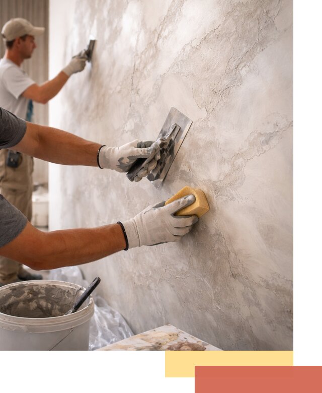 Декоративная штукатурка под мрамор в Беслане для стен и потолков