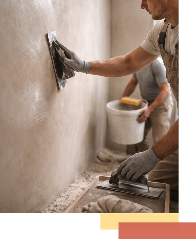 Нанесение марокканской штукатурки таделакт в Беслане
