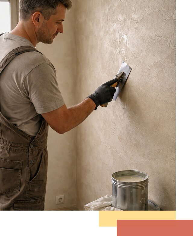 Нанесение воска на штукатурку в Беслане для защиты и блеска