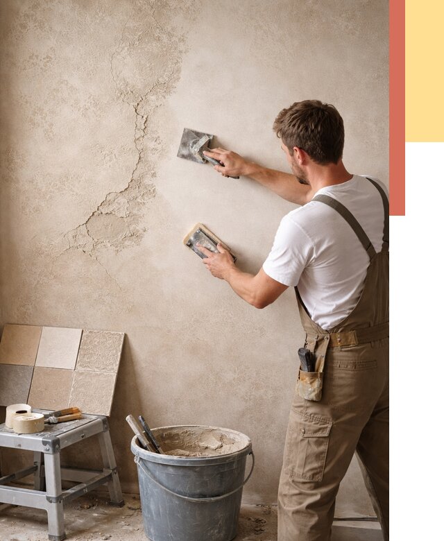 Ремонт декоративной штукатурки в Беслане от 4557 руб. под ключ | ОТДЕЛОЧНИК-Бсл