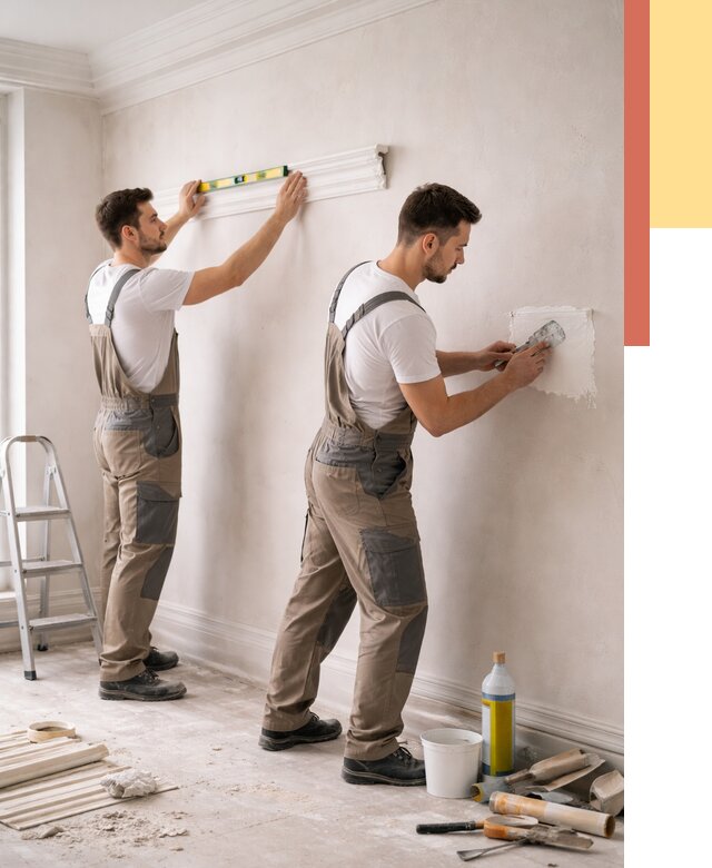 Монтаж лепнины на стены в Беслане от 4557 руб. — недорого, быстро | ОТДЕЛОЧНИК-Бсл