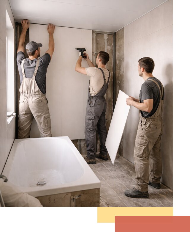 Отделка ванной панели ПВХ профессионально в Беслане