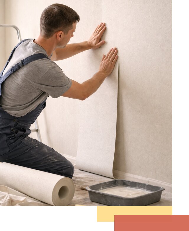 Поклейка флизелиновых обоев в Беслане качественно и быстро