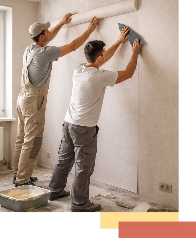 Поклейка виниловых обоев в Беслане профессионально и качественно