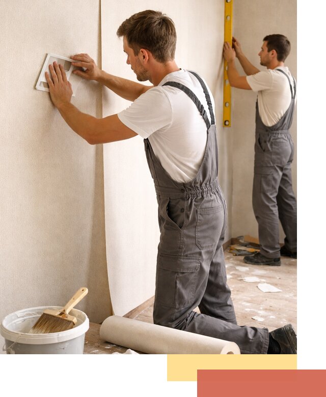 Поклейка бумажных обоев в Беслане качественно и недорого