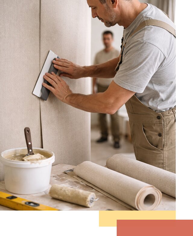 Поклейка текстильных обоев в Беслане профессионально и аккуратно