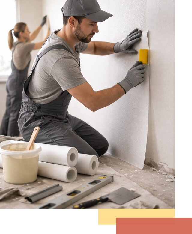 Поклейка стеклообоев профессионально в Беслане