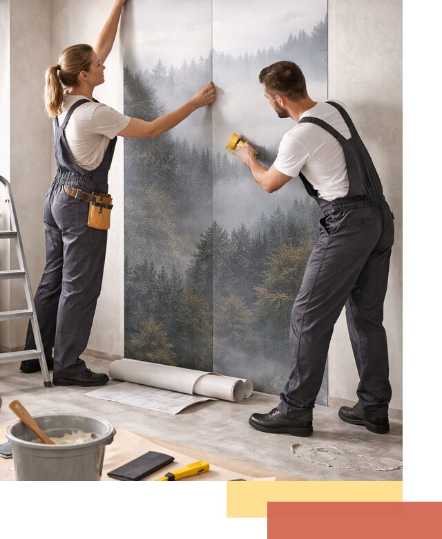 Поклейка фотообоев профессионально в Беслане под ключ