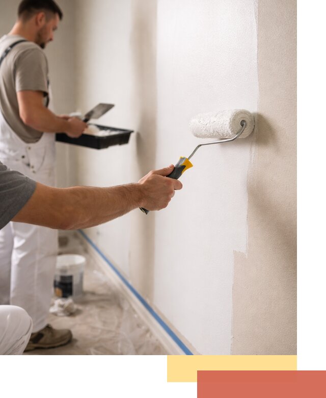 Покраска стен акриловой краской профессионально в Беслане