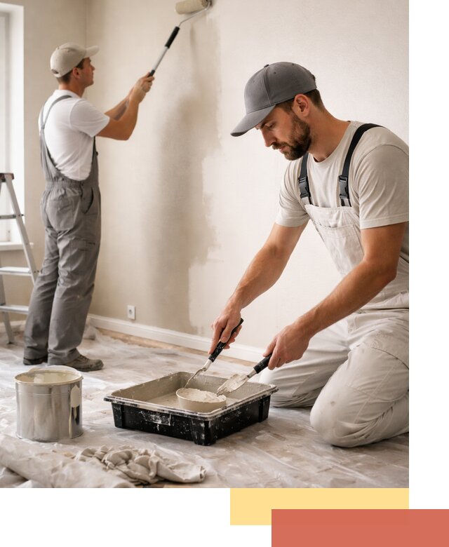 Покраска стен в квартире в Беслане — профессионально и аккуратно