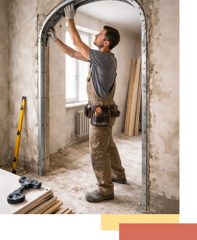 Устройство арочного проема в Беслане под ключ