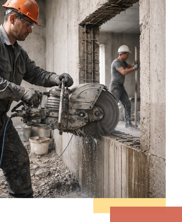 Алмазная резка проемов в Беслане быстро и точно