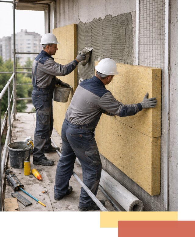 Утепление стен зданий и домов в Беслане качественно и надежно