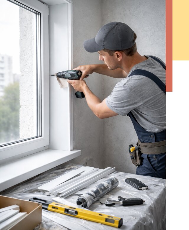 Установка пластиковых откосов в Беслане от 2278 руб. | ОТДЕЛОЧНИК-Бсл монтаж, быстро и недорого