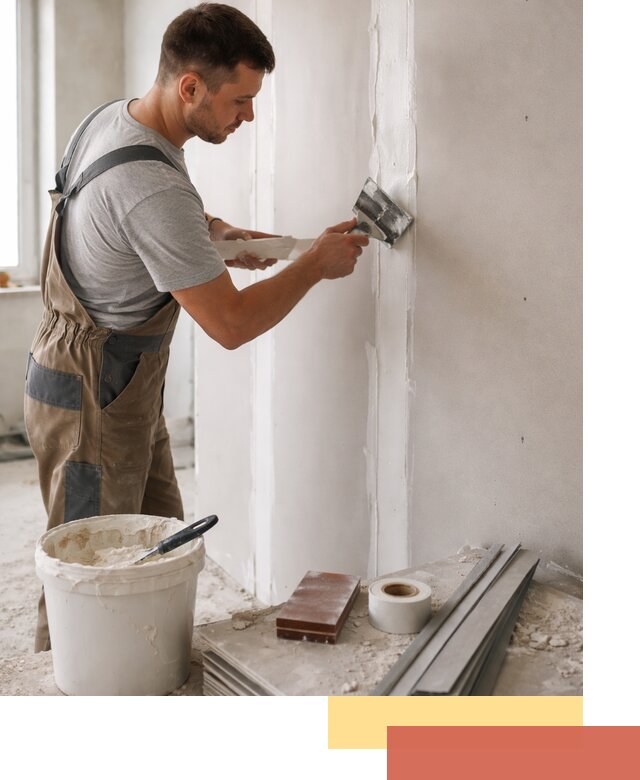 Шпаклевка перегородок из гипсокартона в Беслане качественно и быстро