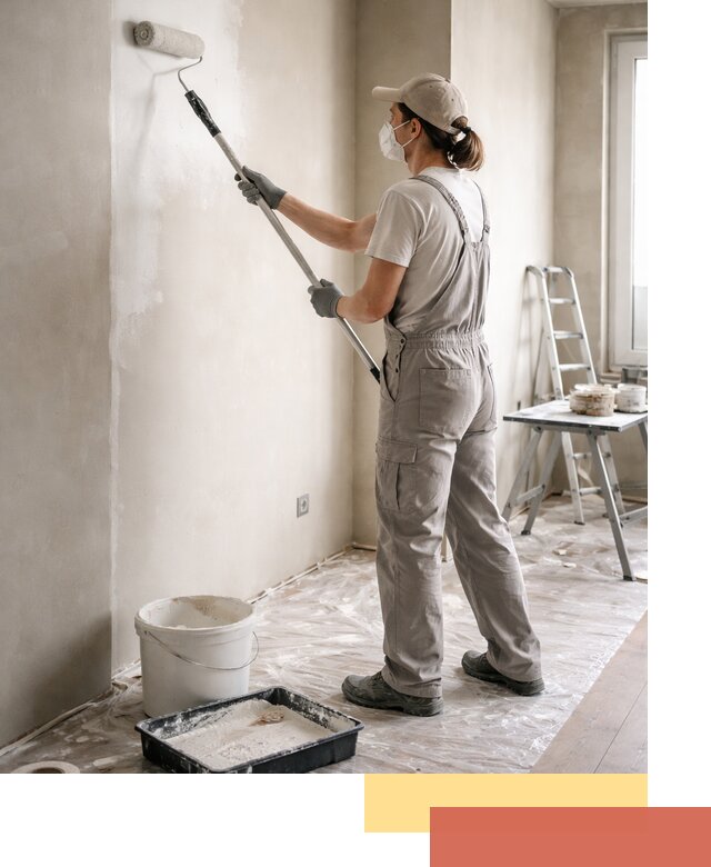 Покраска перегородок из гипсокартона в Беслане качественно и недорого