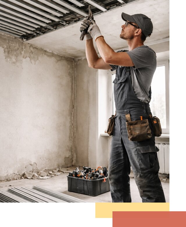 Демонтаж реечного потолка в Беслане быстро и аккуратно