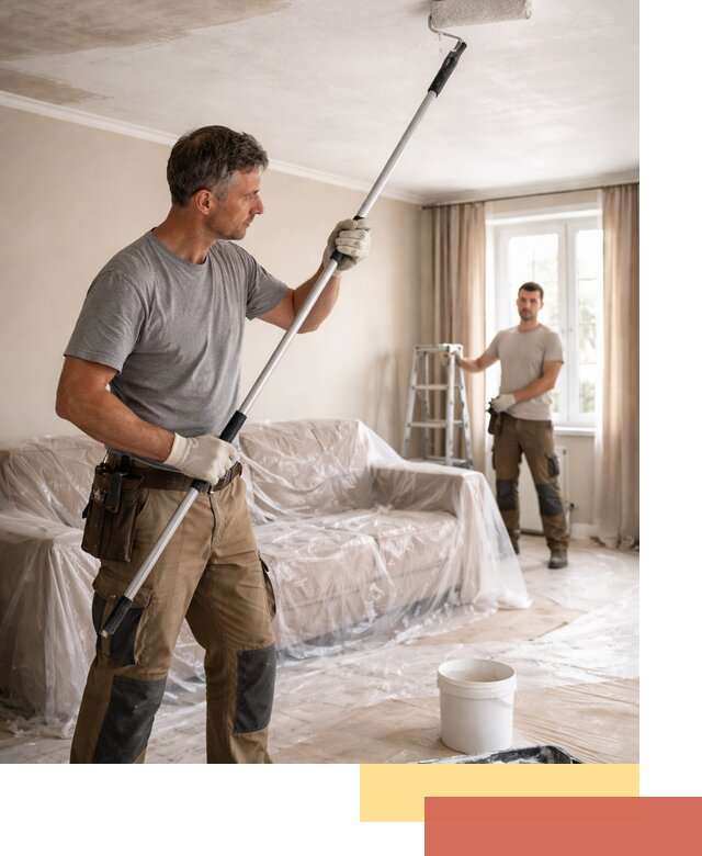 Грунтовка потолка в Беслане — подготовка под покраску и отделку