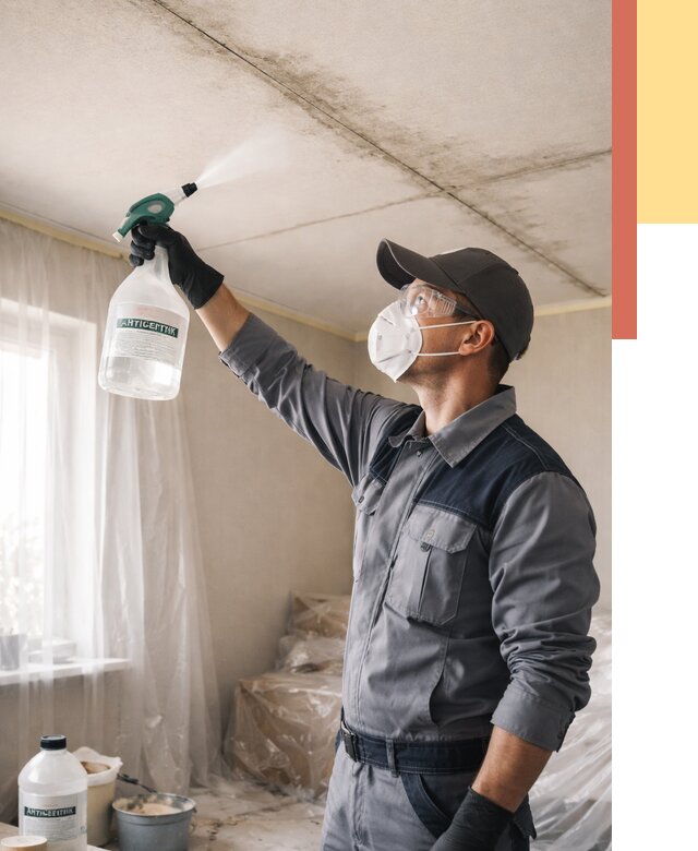 Антисептическая обработка потолка в Беслане от 2532 руб. | ОТДЕЛОЧНИК-Бсл