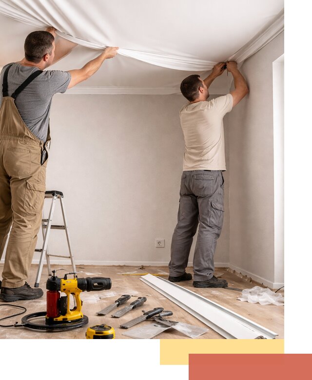 Монтаж ПВХ натяжного потолка в Беслане качественно и быстро