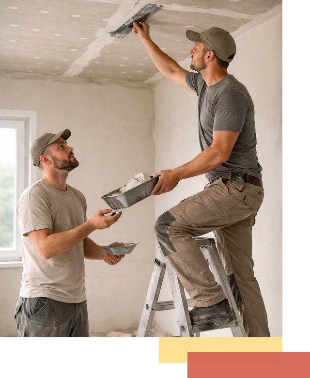 Шпаклевка потолка из гипсокартона в Беслане качественно и быстро