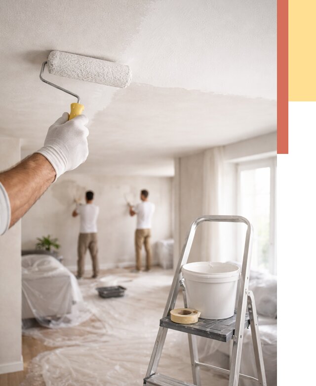 Покраска потолка акриловой краской в Беслане от 2532 руб. | ОТДЕЛОЧНИК-Бсл