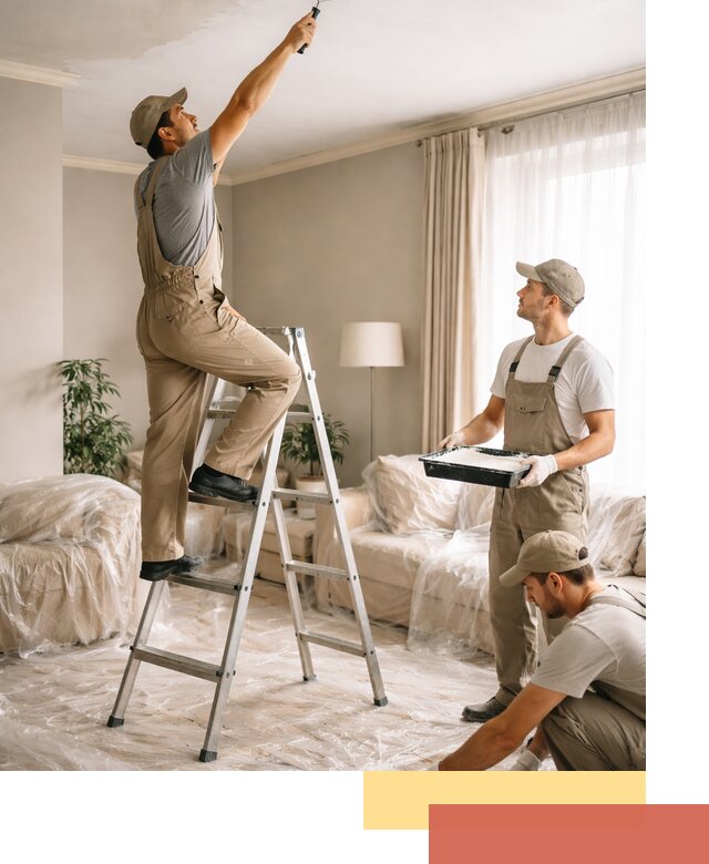 Покраска потолков акриловой краской в Беслане качественно и быстро