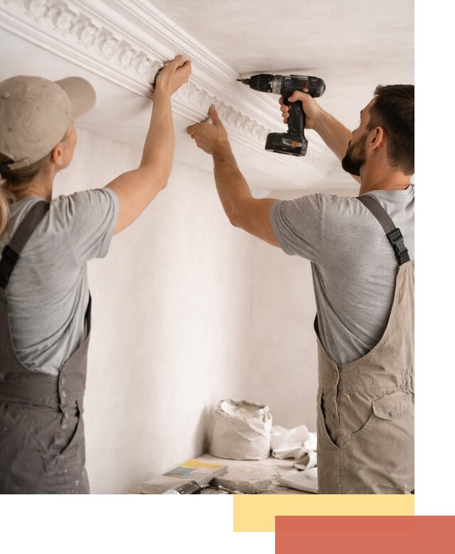 Профессиональный монтаж лепнины на потолок в Беслане