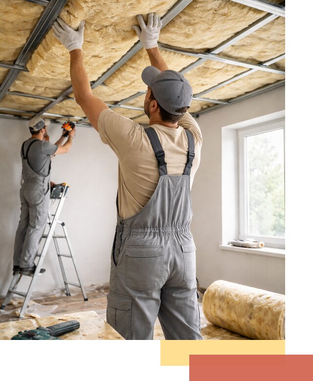 Утепление потолка под ключ в Беслане качественно и быстро