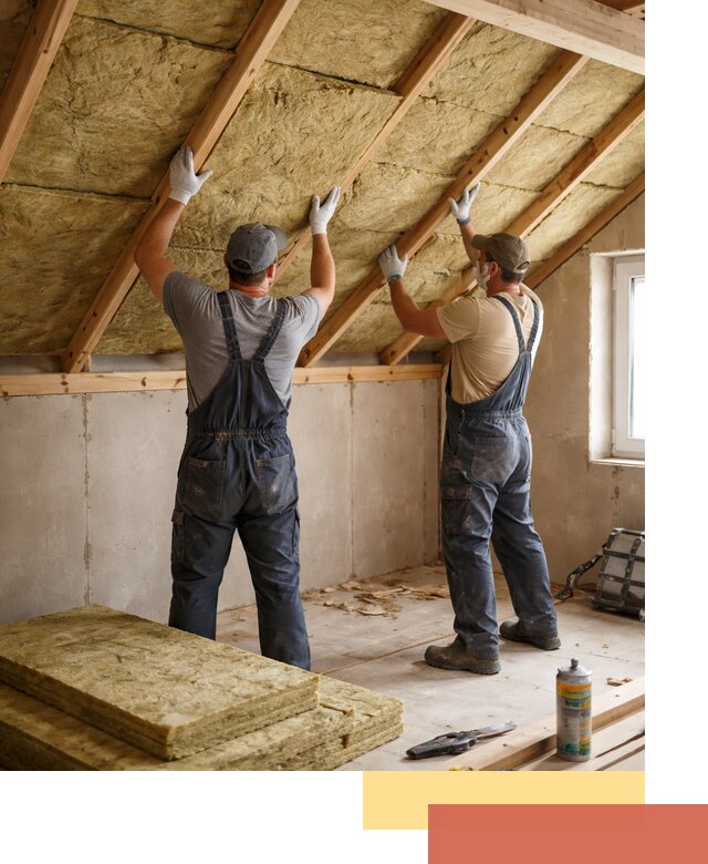 Утепление потолка минеральной ватой в Беслане