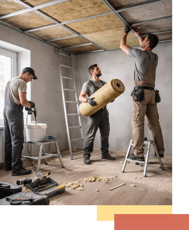 Шумоизоляция потолка в Беслане: профессиональный монтаж и отделка