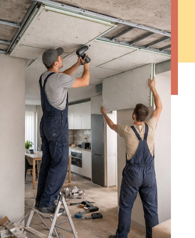 Шумоизоляция потолка панелями зипс в Беслане от 1873 руб. под ключ | ОТДЕЛОЧНИК-Бсл